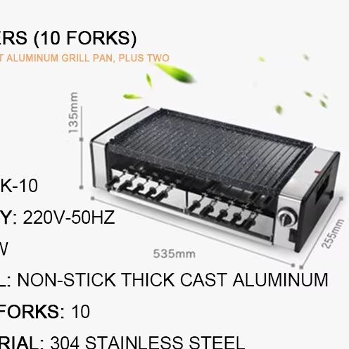 Kitchen Baking Tray Organiser - Electric BBQ Grill Machine Griddle Pan