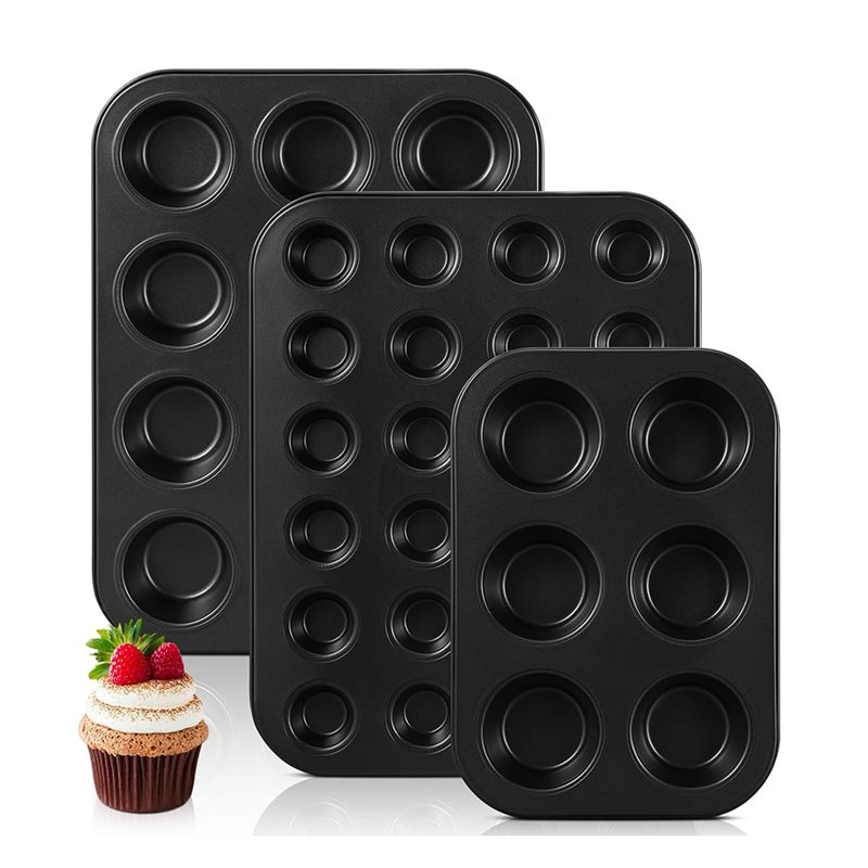 Muffin Tin Nonstick - Must Have 3 Pack Nonstick Muffin