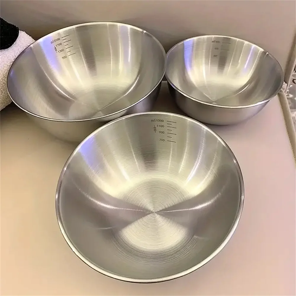 Kitchen Baking Scale - 1-3 Stainless Steel Bowl Set With