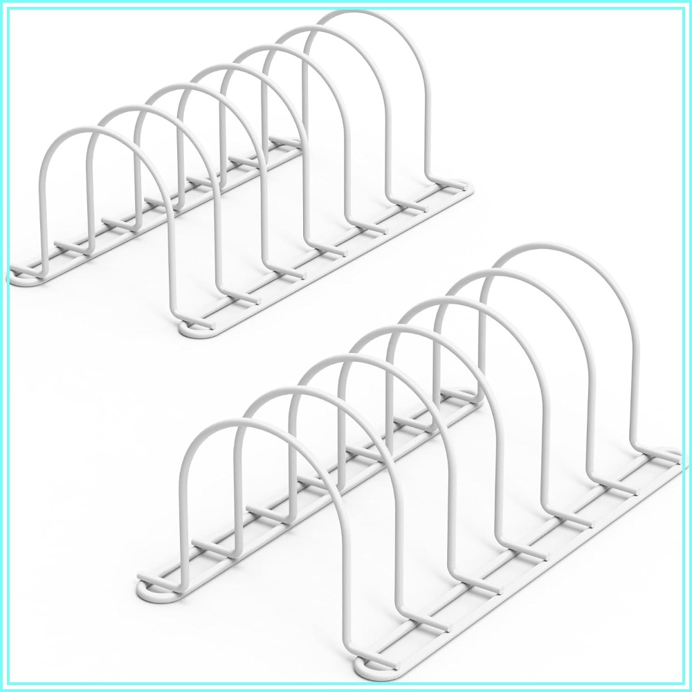 Kitchen Cabinet Baking Sheet Organizer - Vertical Dish Organizer for Cabinet, 10.5