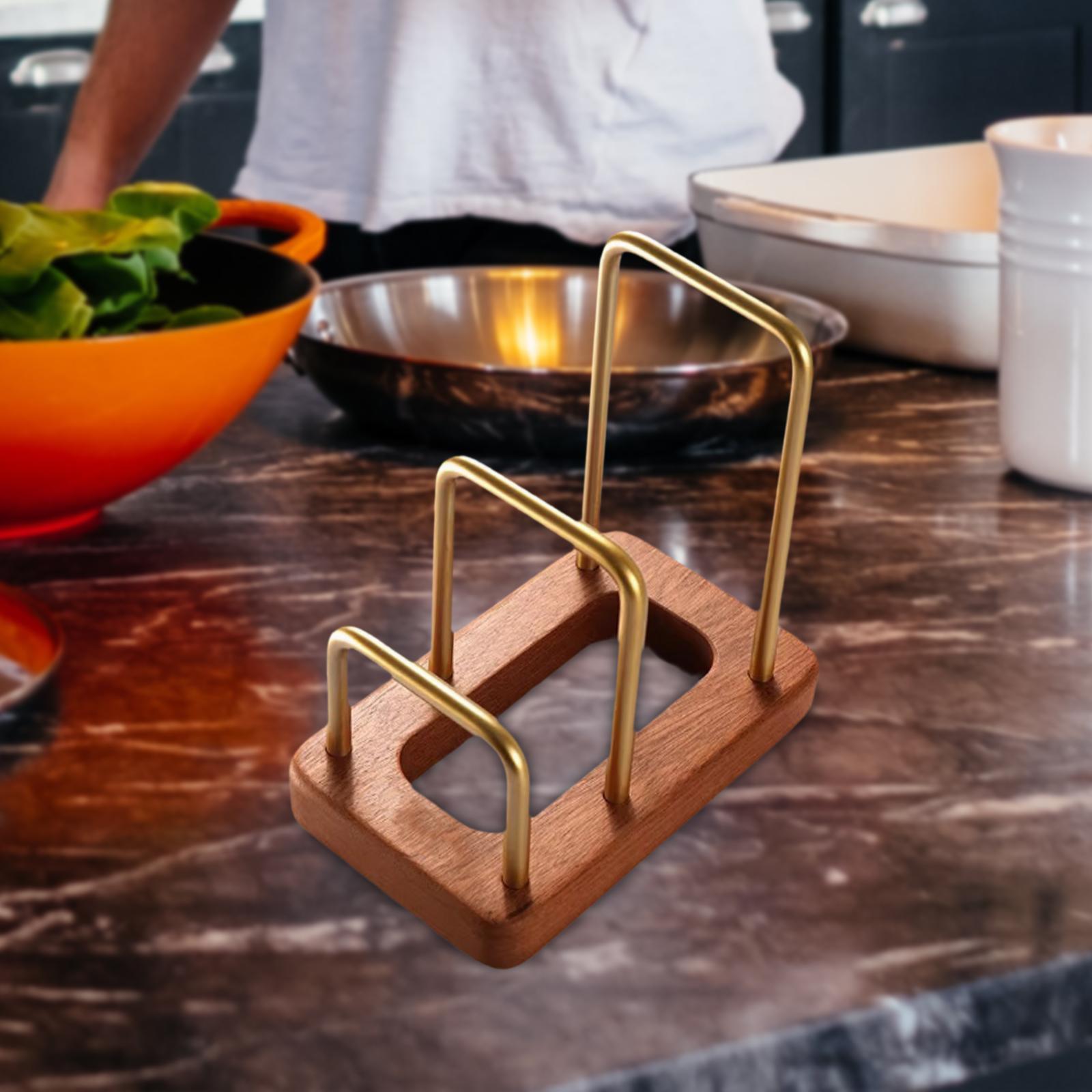 Kitchen Cabinet Baking Sheet Organizer - Cutting Board Rack Pot Lid Rack