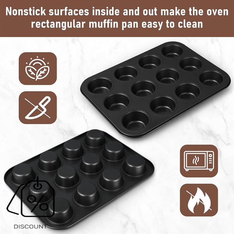 ABJO-3 Pack Nonstick Muffin Pa - Muffin Tin Nonstick ulasan dan harga
