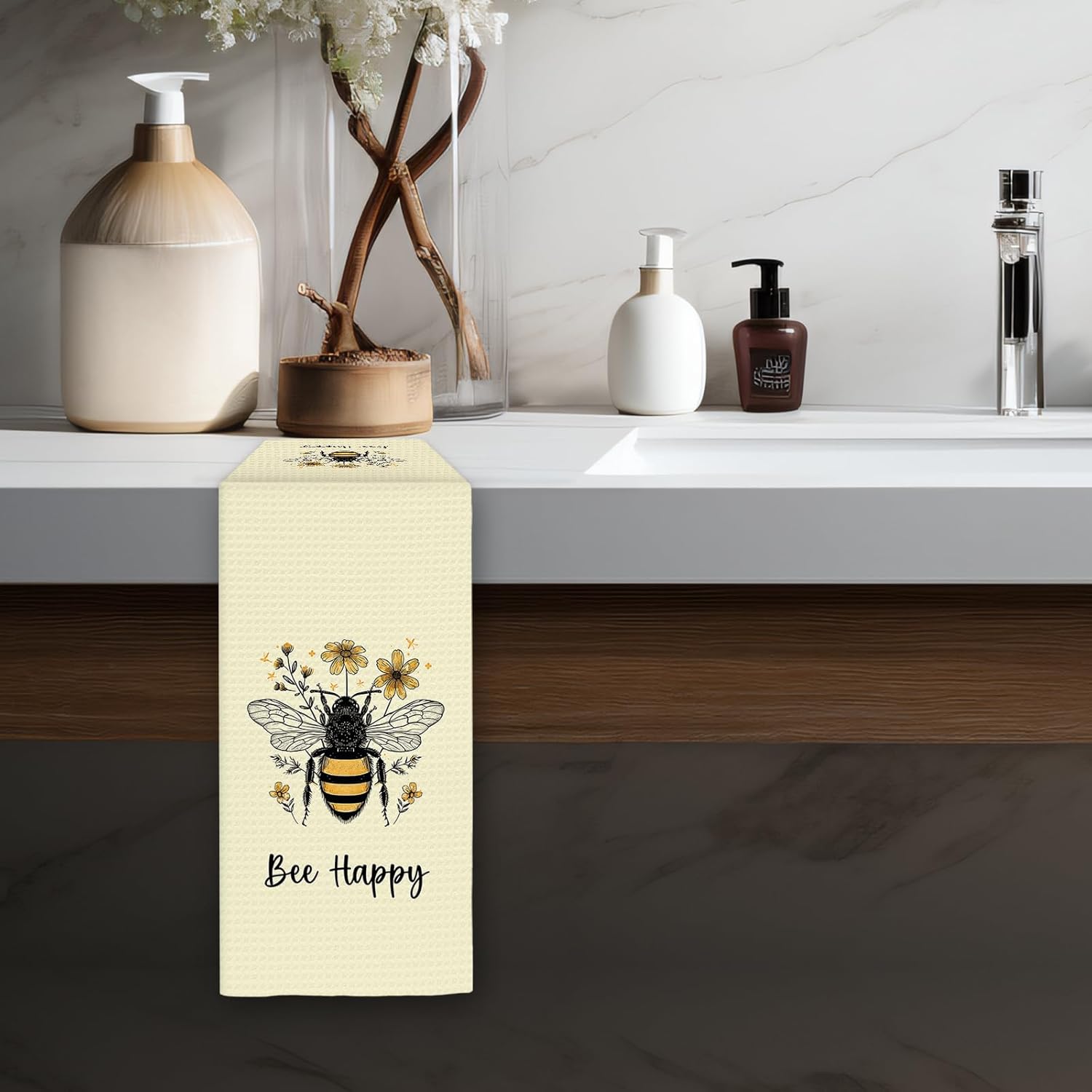 2Pcs, Summer Bee Happy Kitchen - Kitchen And Baking Life ulasan dan harga