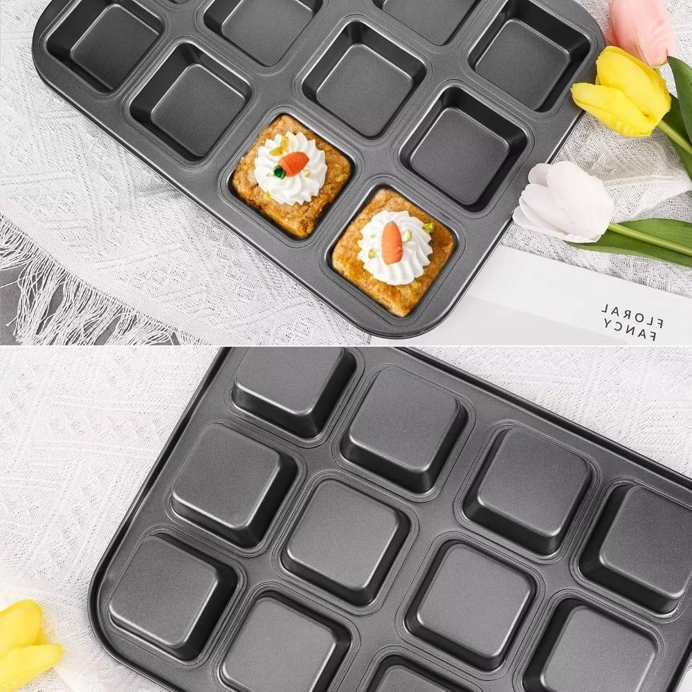 12 Cavity Square Muffin Tin Co - Muffin Tin Nonstick ulasan dan harga