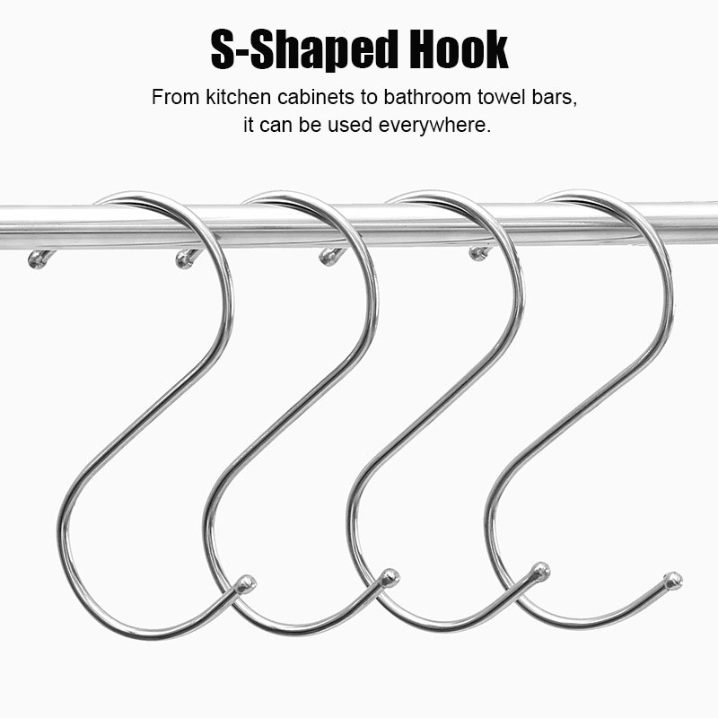 Stainless Steel S Hooks Bathro - Kitchen Baking Rack ulasan dan harga