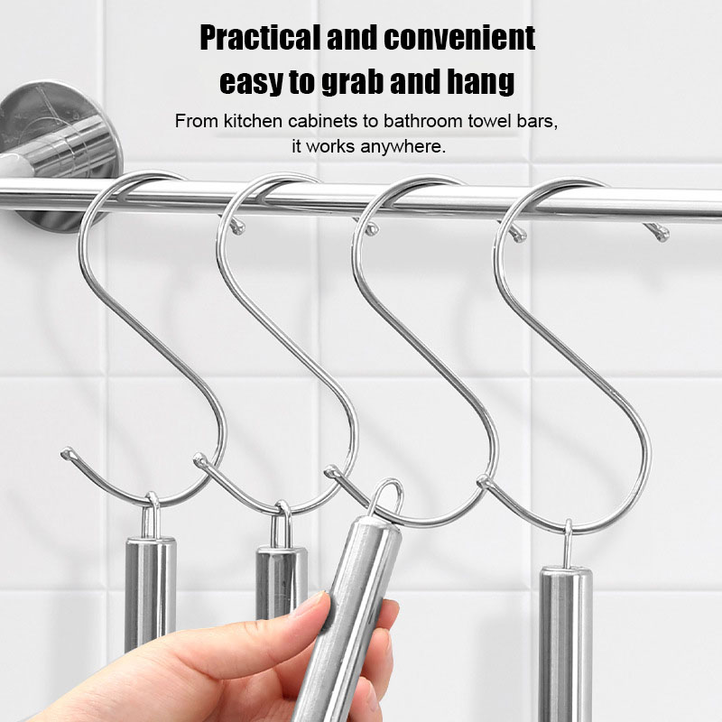 Stainless Steel S Hooks Bathro - Kitchen Baking Rack ulasan dan harga