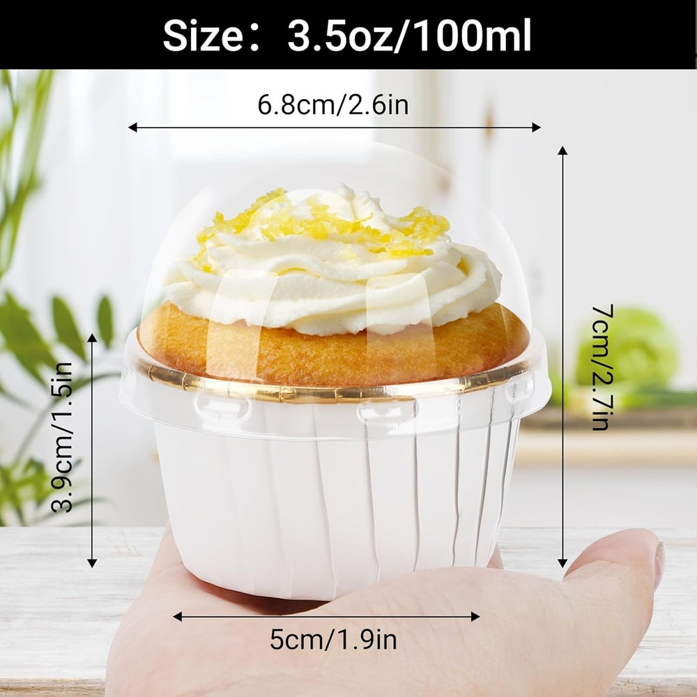 50 pcs Muffins Cup Paper Cupca - Kitchen Equipment For Baking ulasan dan harga