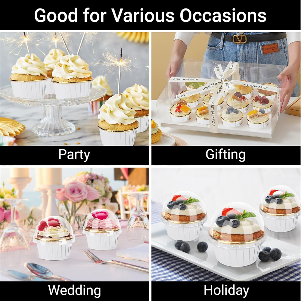 50 pcs Muffins Cup Paper Cupca - Kitchen Equipment For Baking ulasan dan harga
