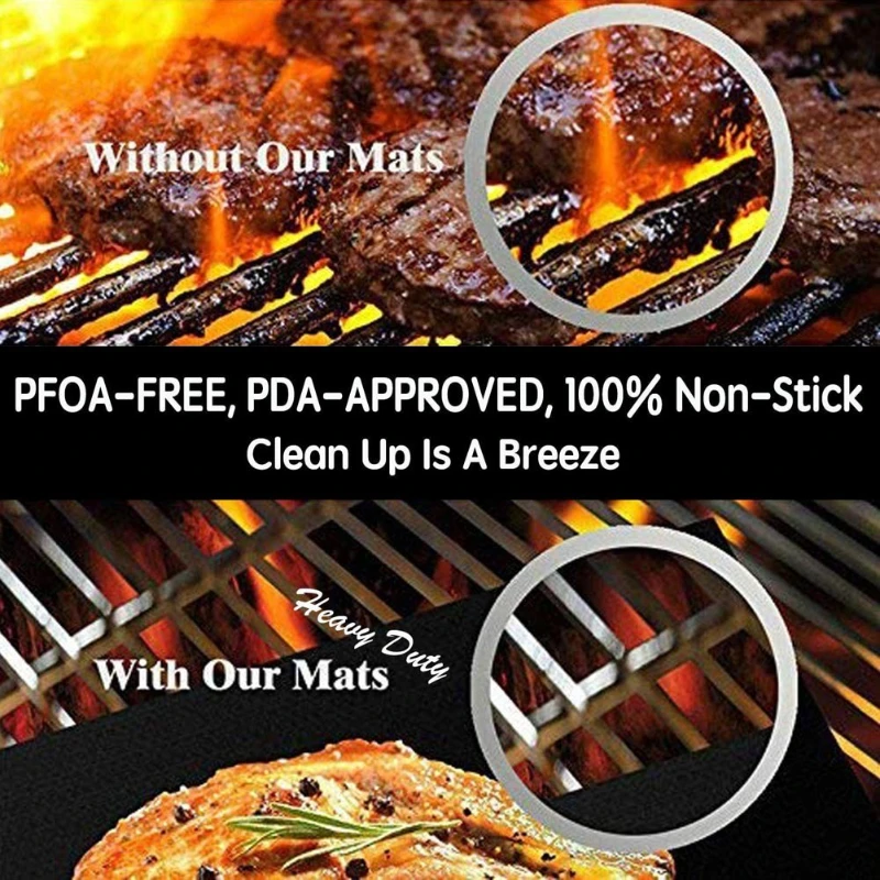5Pcs Boxed 33X40X0.2mm BBQ Bar - Super Kitchen Baking Mat ulasan dan harga