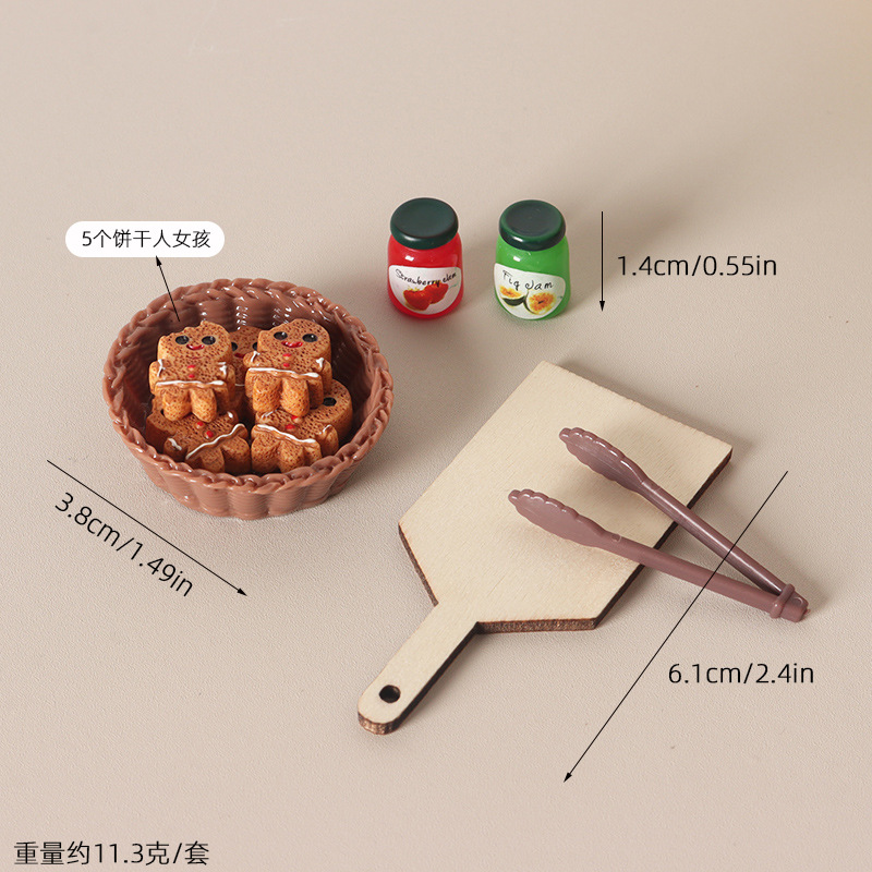 1:12 Gingerbread Man Food Play - Baking Kitchen Layout ulasan dan harga