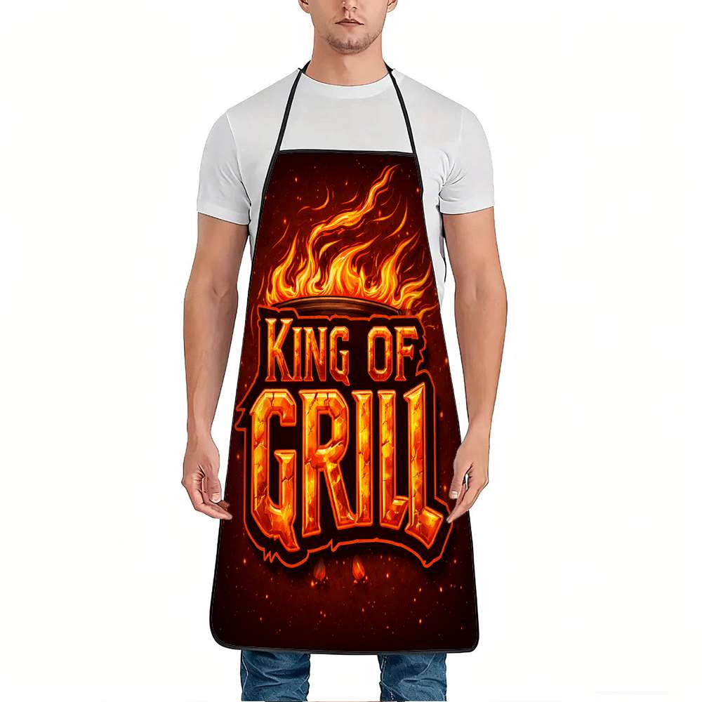 1 Piece of Bbq King Apron, Bbq - Kitchen Baking Gift Ideas ulasan dan harga
