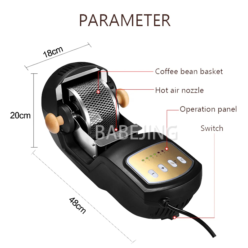 Small Household Coffee Bean Ba - Kitchen Baking Machine ulasan dan harga