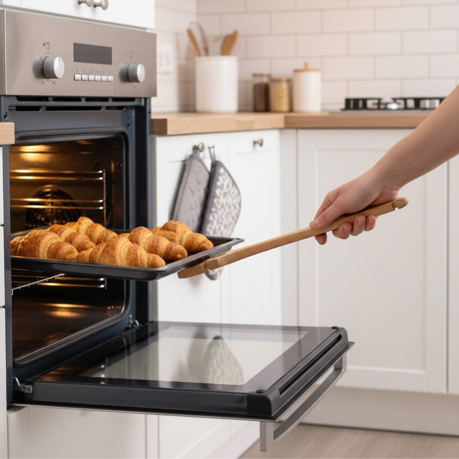 Oven Rack Push Pull Tool Anti- - Kitchen Baking Rack ulasan dan harga