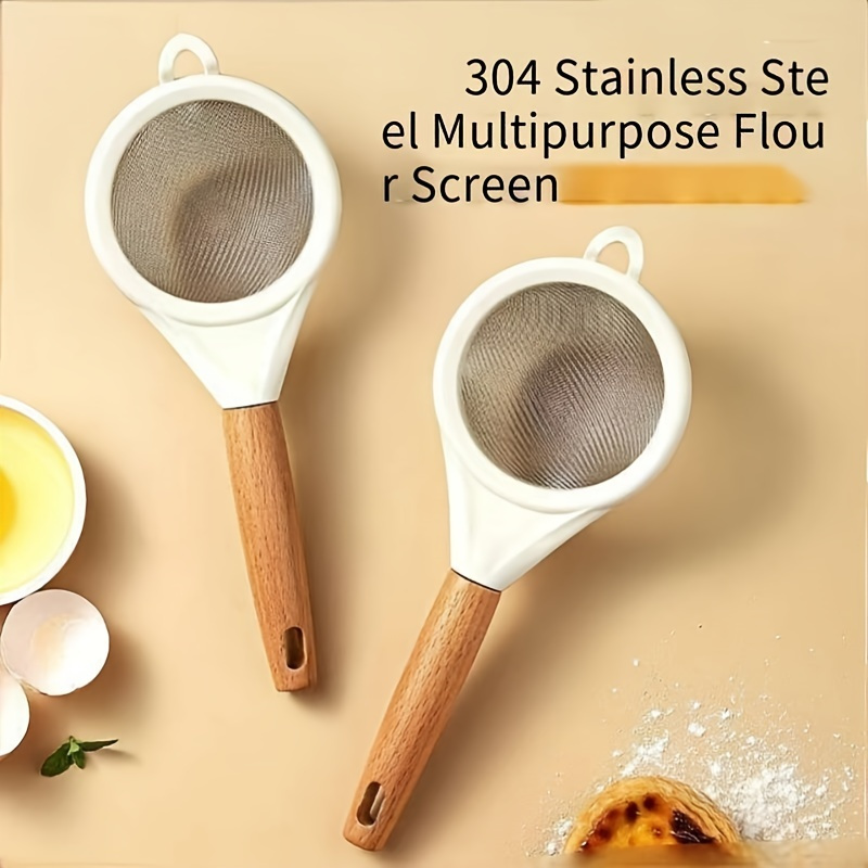 New type wooden handle flour s - Baking Powder Kitchen ulasan dan harga
