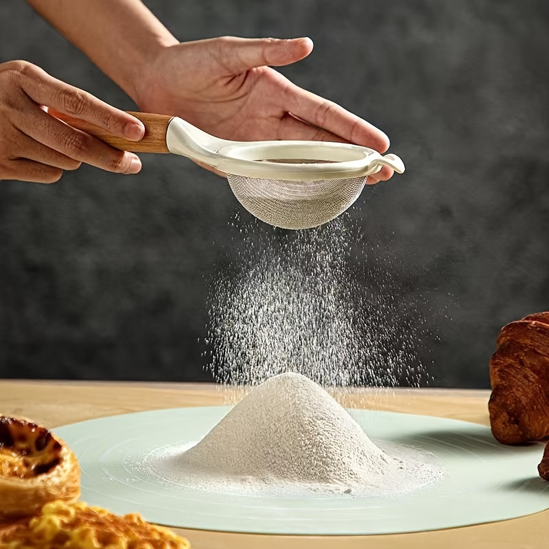 New type wooden handle flour s - Baking Powder Kitchen ulasan dan harga