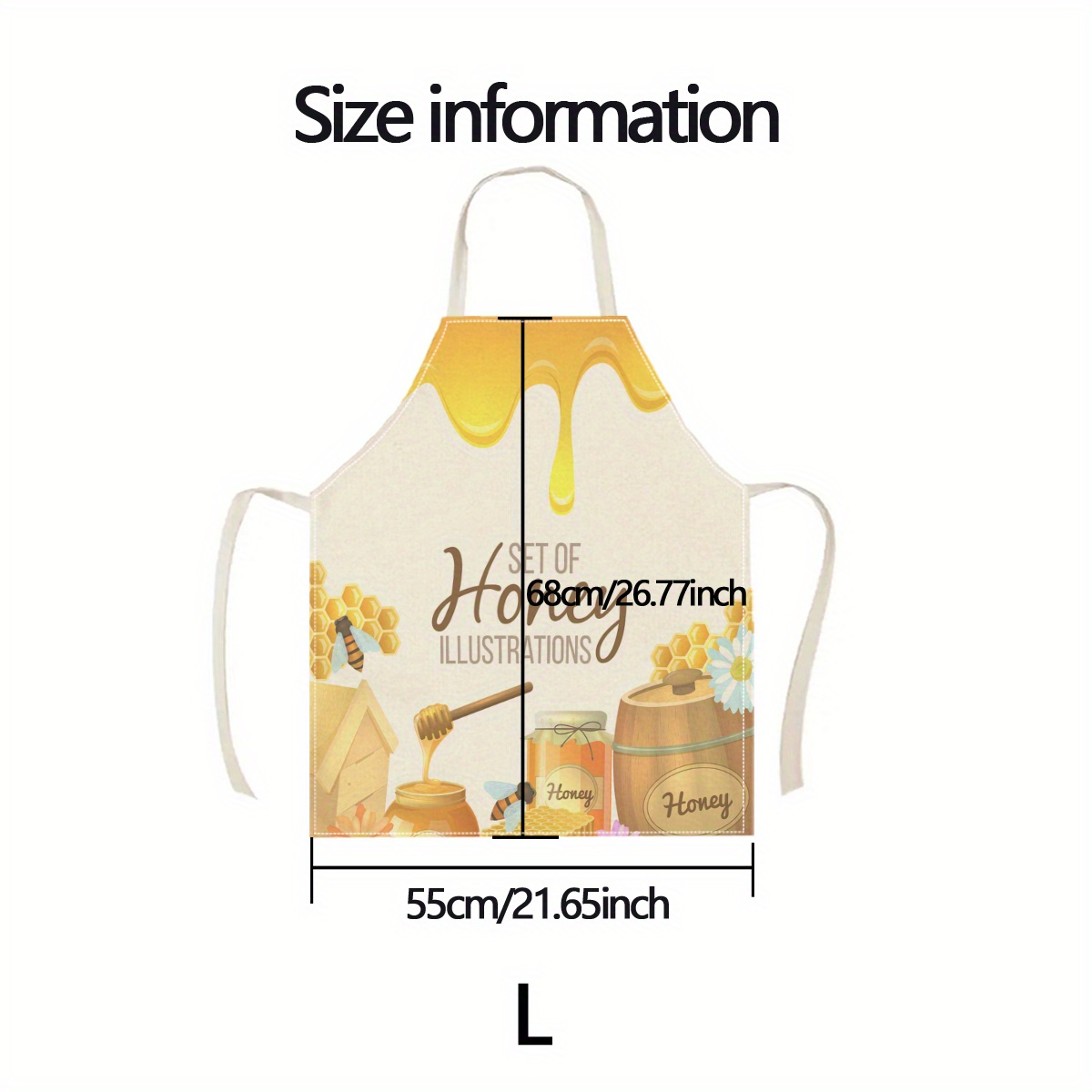 1pc Honey Bee Apron Sweet Kitc - Kitchen Baking Gift Ideas ulasan dan harga