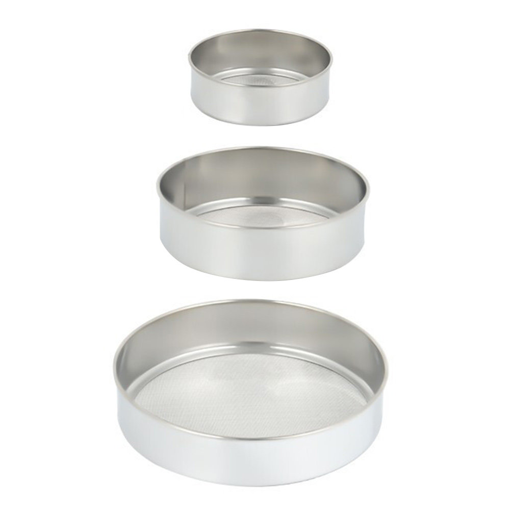3Pcs Stainless Steel Flour Sif - Baking Powder Kitchen ulasan dan harga