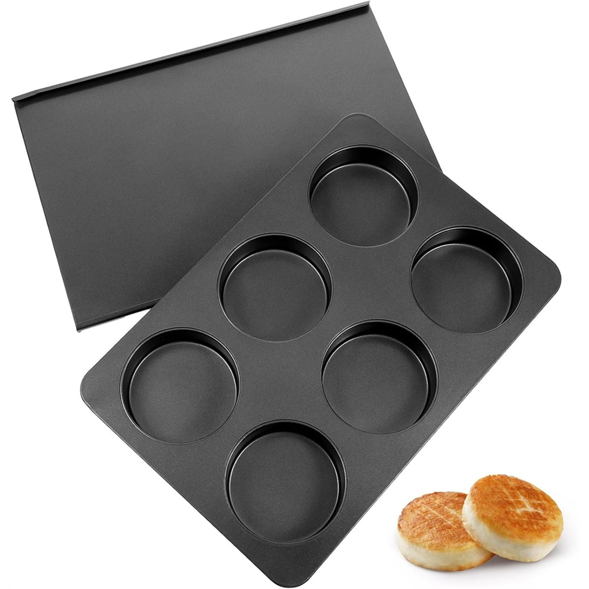 A67T NEW 6 Cup Straight Side J - Muffin Tin Nonstick ulasan dan harga