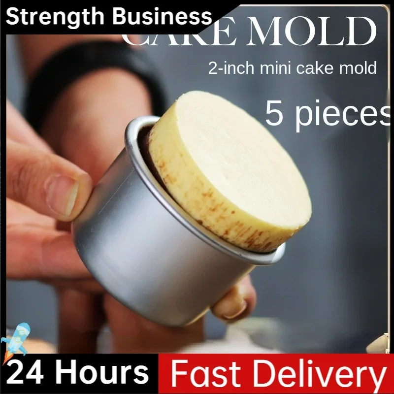 5PCS Mini Cake Mold Removable  - Muffin Tin Nonstick ulasan dan harga