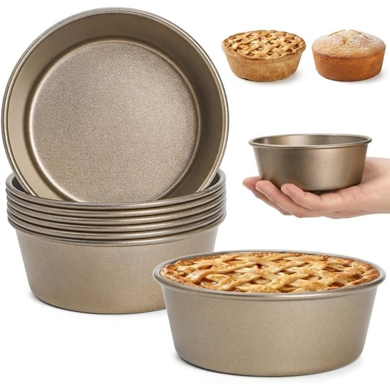 ABLN-Mini Pie Pans 8-Pack, 4-I - Muffin Tin Nonstick ulasan dan harga