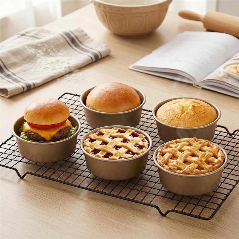 ABLN-Mini Pie Pans 8-Pack, 4-I - Muffin Tin Nonstick ulasan dan harga
