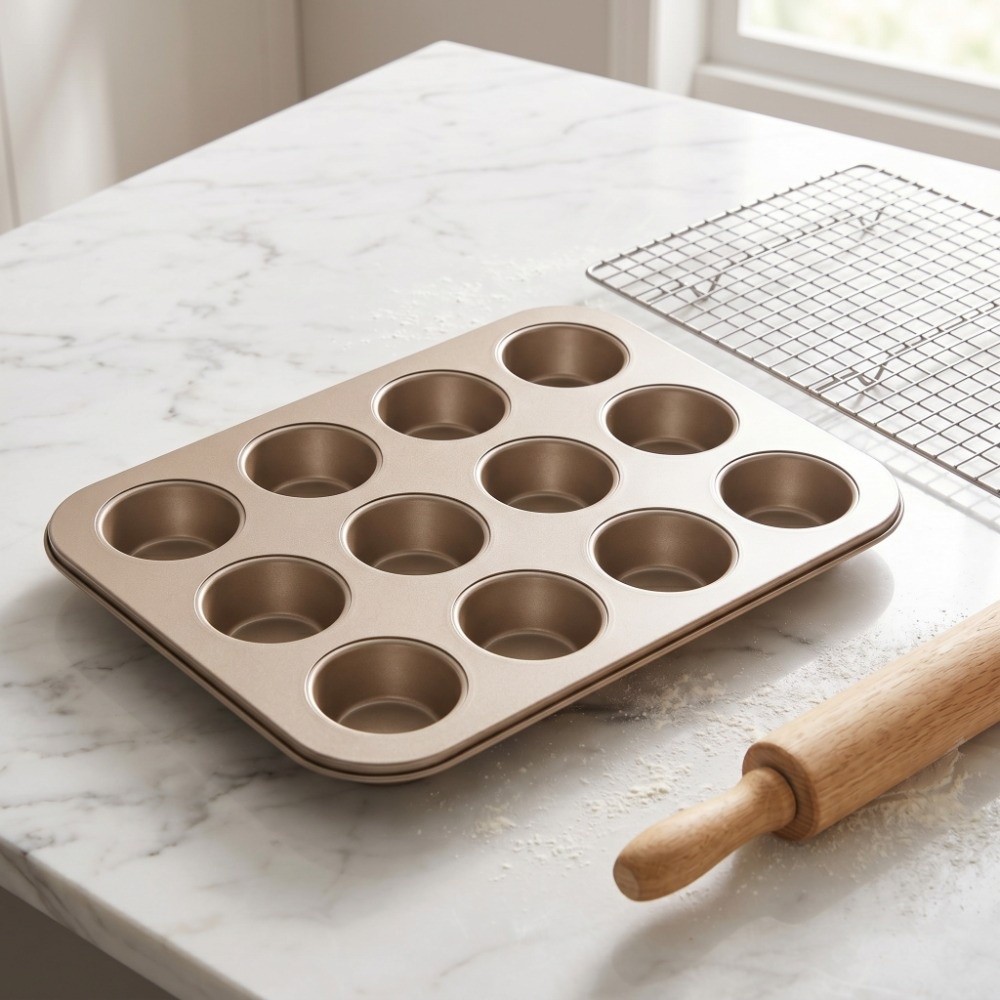 Carbon Steel Mini Muffin Pan N - Muffin Tin Nonstick ulasan dan harga