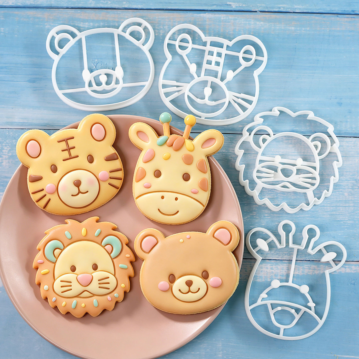 4 Pcs Animal Cookie Cutters Se - Kitchen Baking Products ulasan dan harga