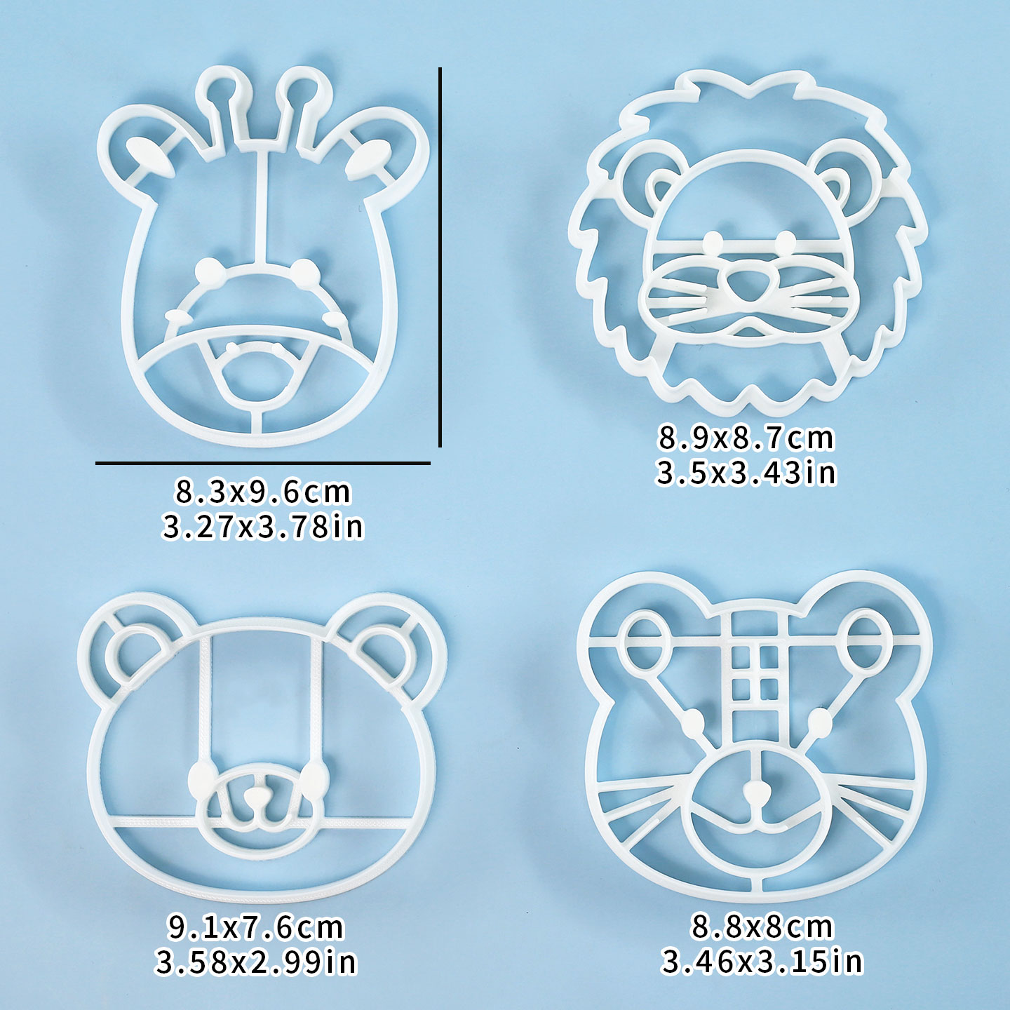 4 Pcs Animal Cookie Cutters Se - Kitchen Baking Products ulasan dan harga