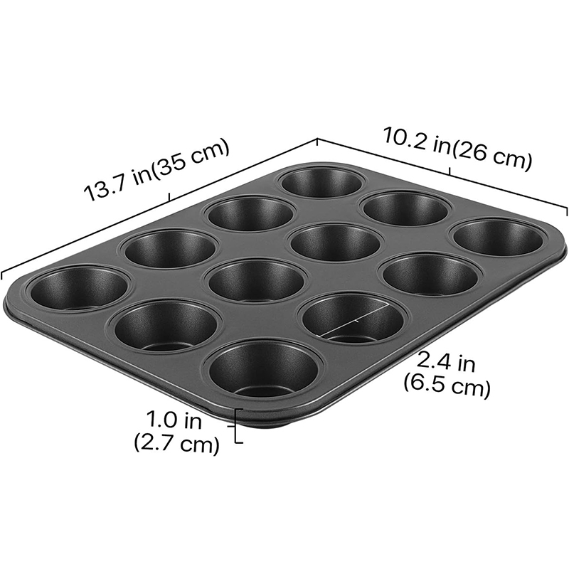 LMETJMA Muffin Tray Cupcake Ba - Muffin Tin Nonstick ulasan dan harga