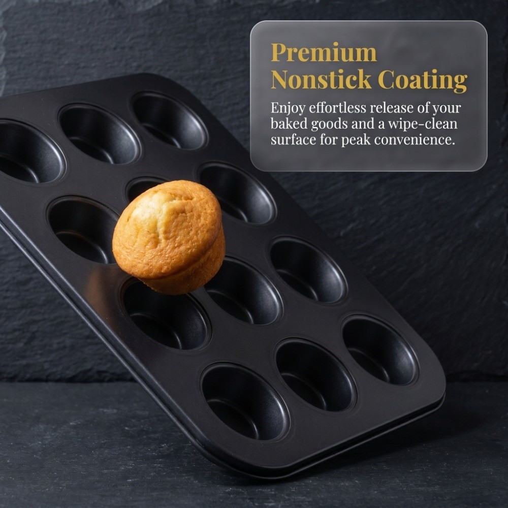 Carbon Steel Mini Muffin Pan 1 - Muffin Tin Nonstick ulasan dan harga
