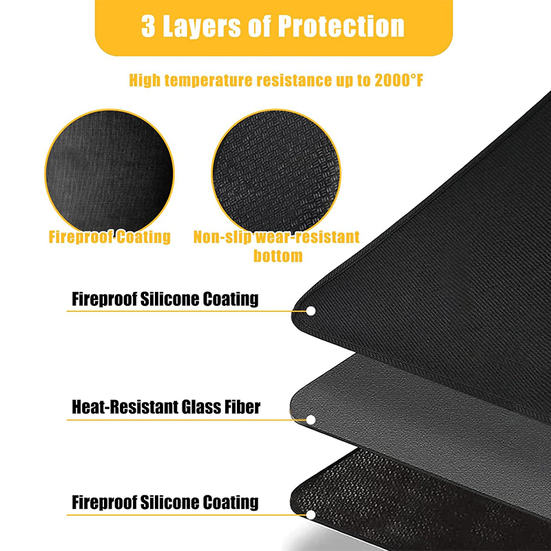 LMETJMA Fire Pit Mat Under Gri - Super Kitchen Baking Mat ulasan dan harga