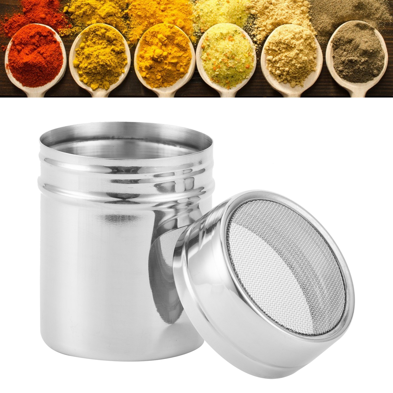 Fine Mesh Powder Shaker Stainl - Baking Powder Kitchen ulasan dan harga