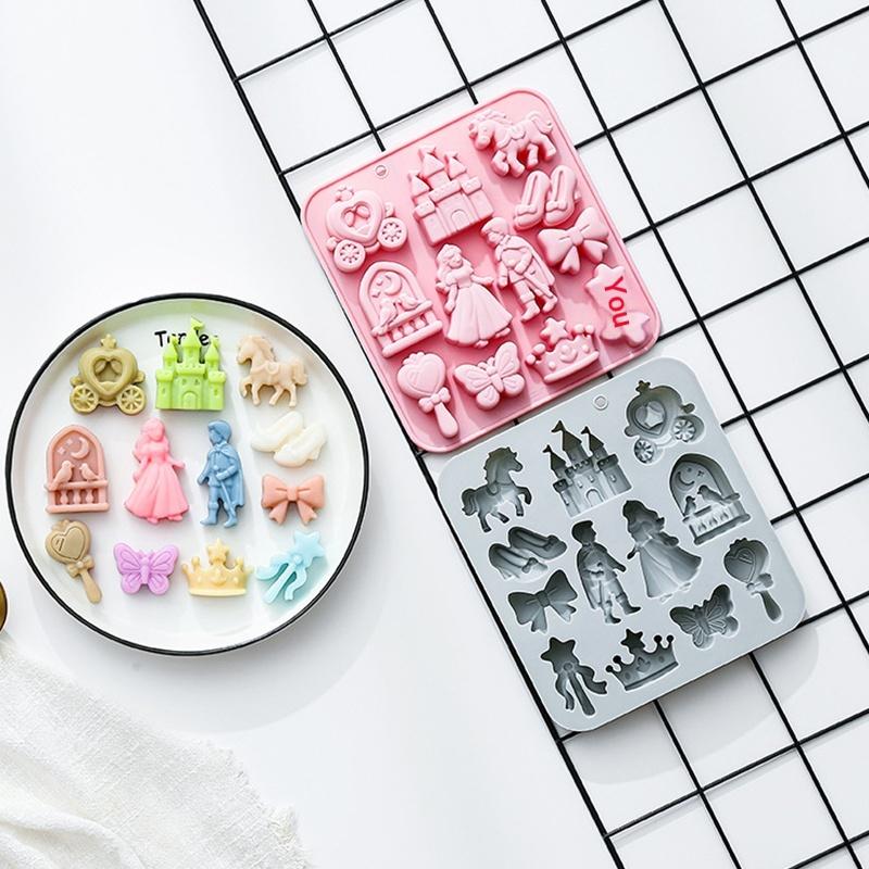 12‑Cavity 3D Prince Princess S - Silicone Cake Mold ulasan dan harga