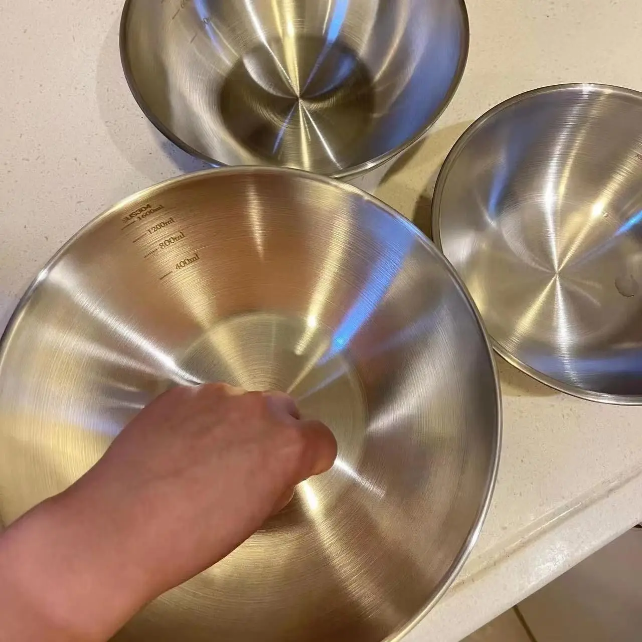 1-3 Stainless Steel Bowl Set w - Kitchen Baking Scale ulasan dan harga