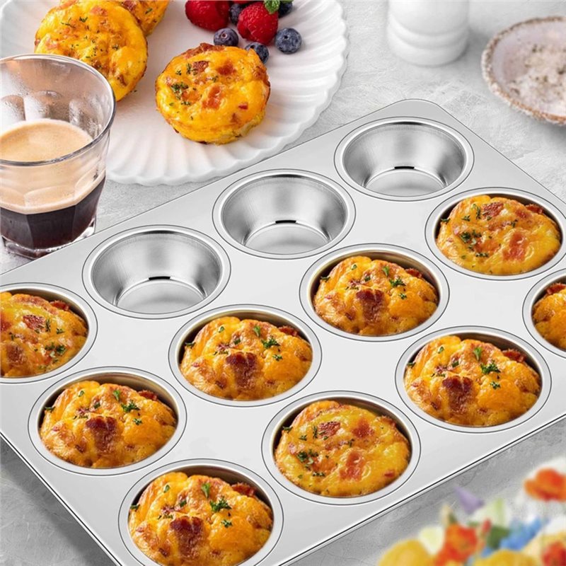 ABAE-Muffin Pan, Stainless Ste - Muffin Tin Nonstick ulasan dan harga
