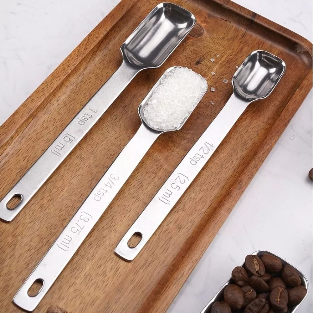 6Pcs Stainless Steel Measuring - Baking Powder Kitchen ulasan dan harga