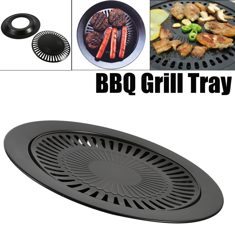 Smokeless Barbecue Grill Pan G - Kitchen Baking Tray Organiser ulasan dan harga