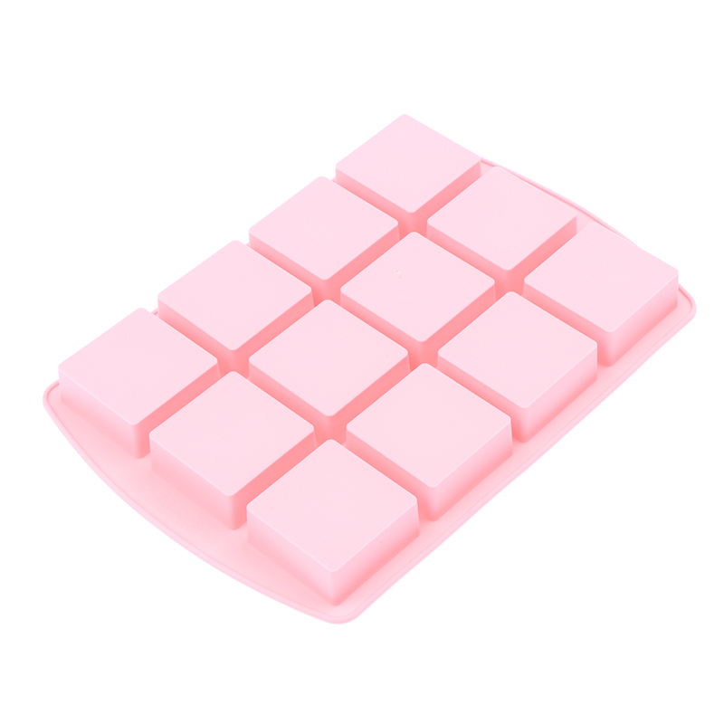 *1Pcs 12-Cavity Square Silicon - Silicone Cake Mold ulasan dan harga