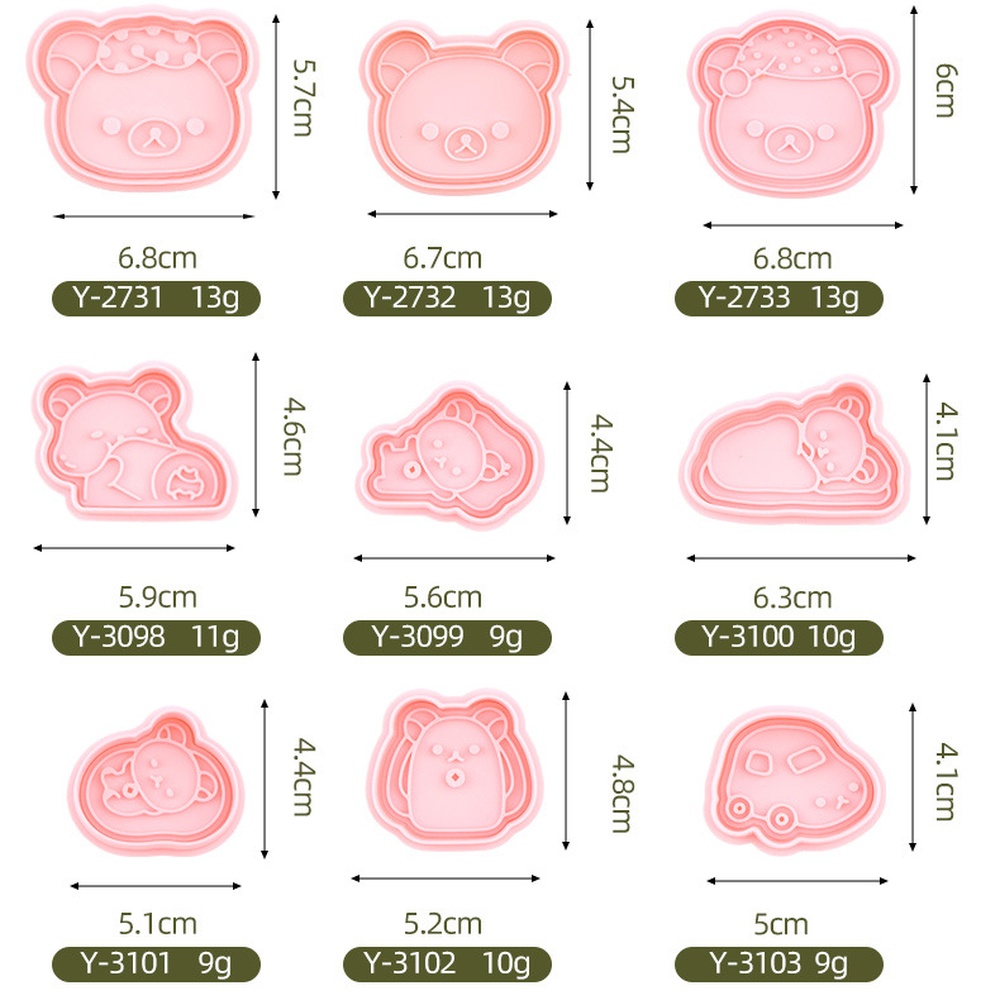 Cute Bear Cookie Mold Cartoon  - Kitchen Baking Gift Ideas ulasan dan harga