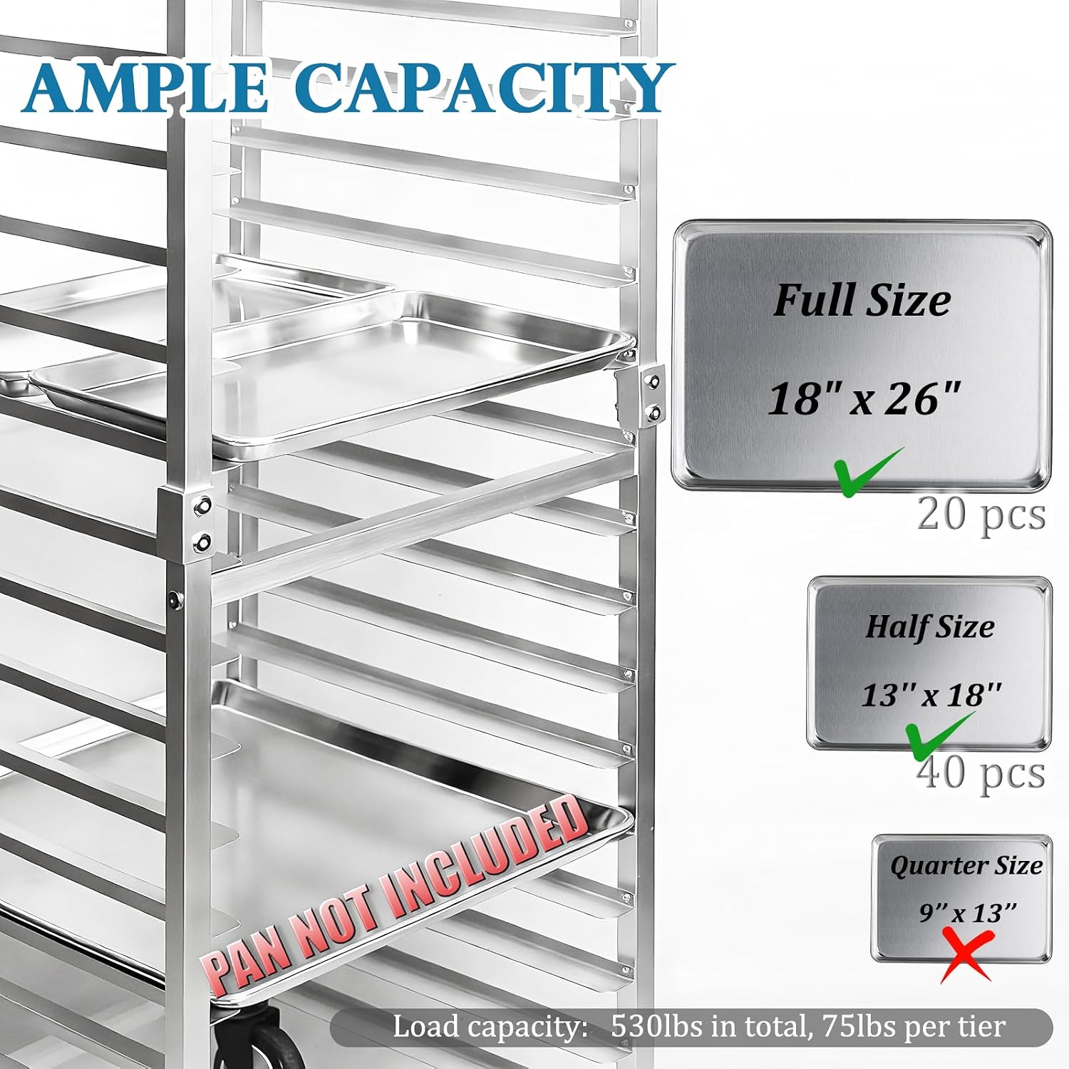 Commercial 20 Tier Stainless S - Kitchen Baking Rack ulasan dan harga