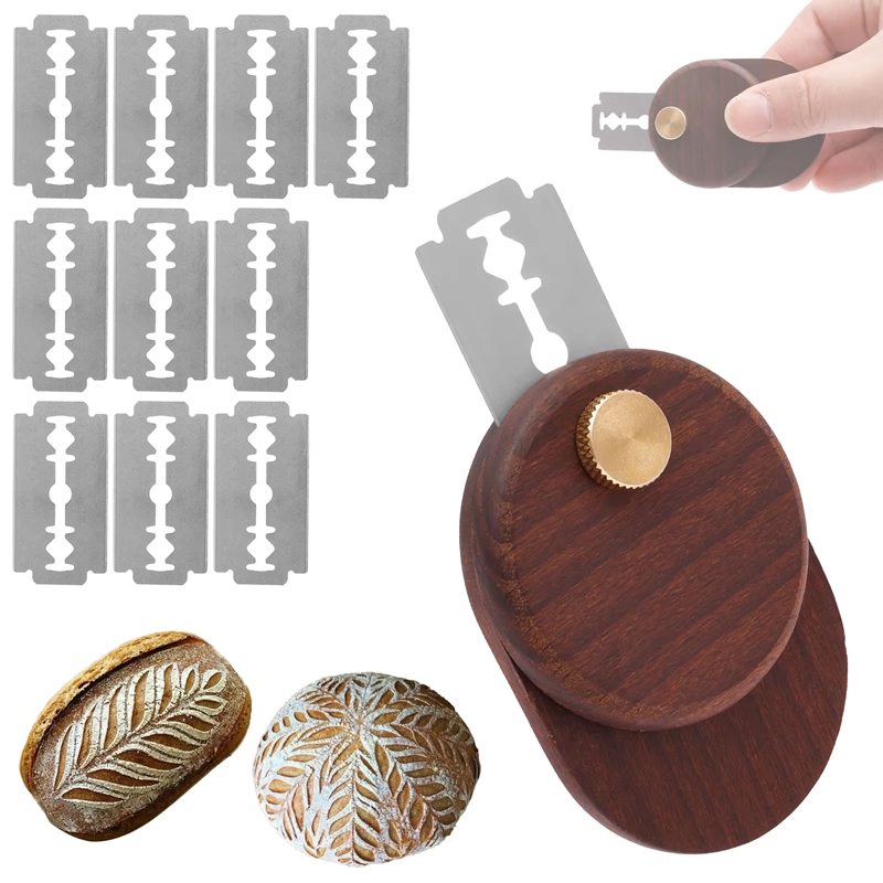 Bread Lame Dough Score Cutting - Dough Scraper Curved ulasan dan harga