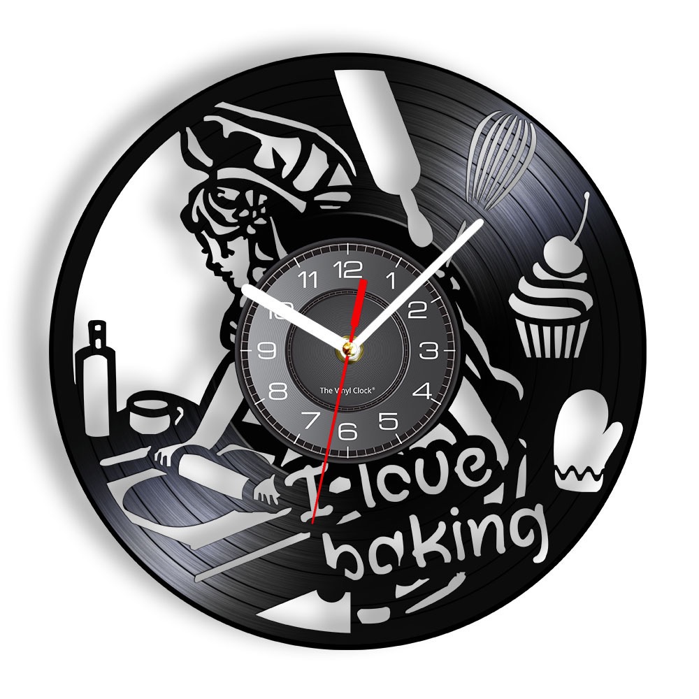 Baking Vinyl Record Wall Clock - Kitchen And Baking Life ulasan dan harga