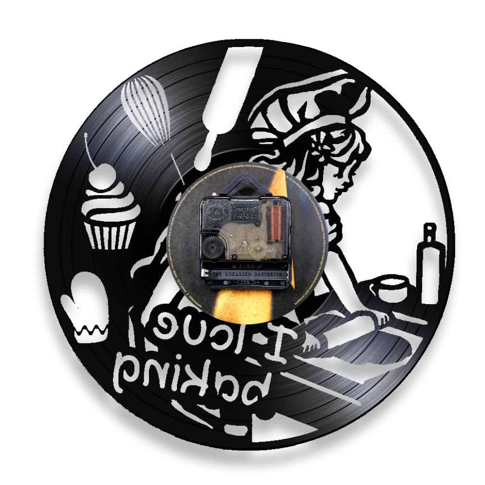 Baking Vinyl Record Wall Clock - Kitchen And Baking Life ulasan dan harga