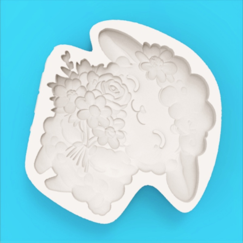 Healing-Themed Ranch Bouquet L - Silicone Cake Mold ulasan dan harga