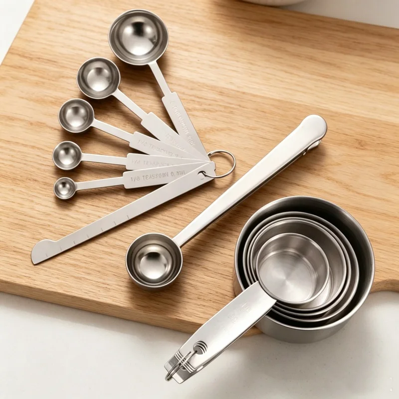 Stackable Stainless Steel Meas - Baking Powder Kitchen ulasan dan harga